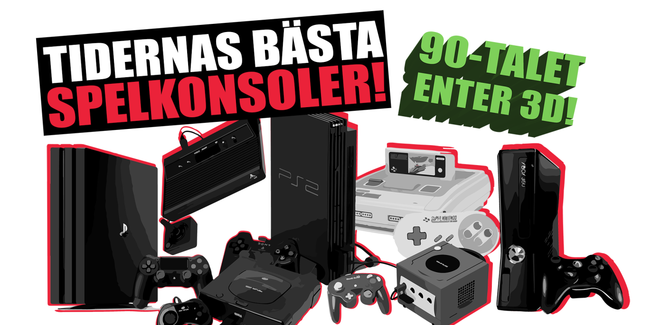 Tidernas bästa spelkonsoler – 90-talet! - FZ.se